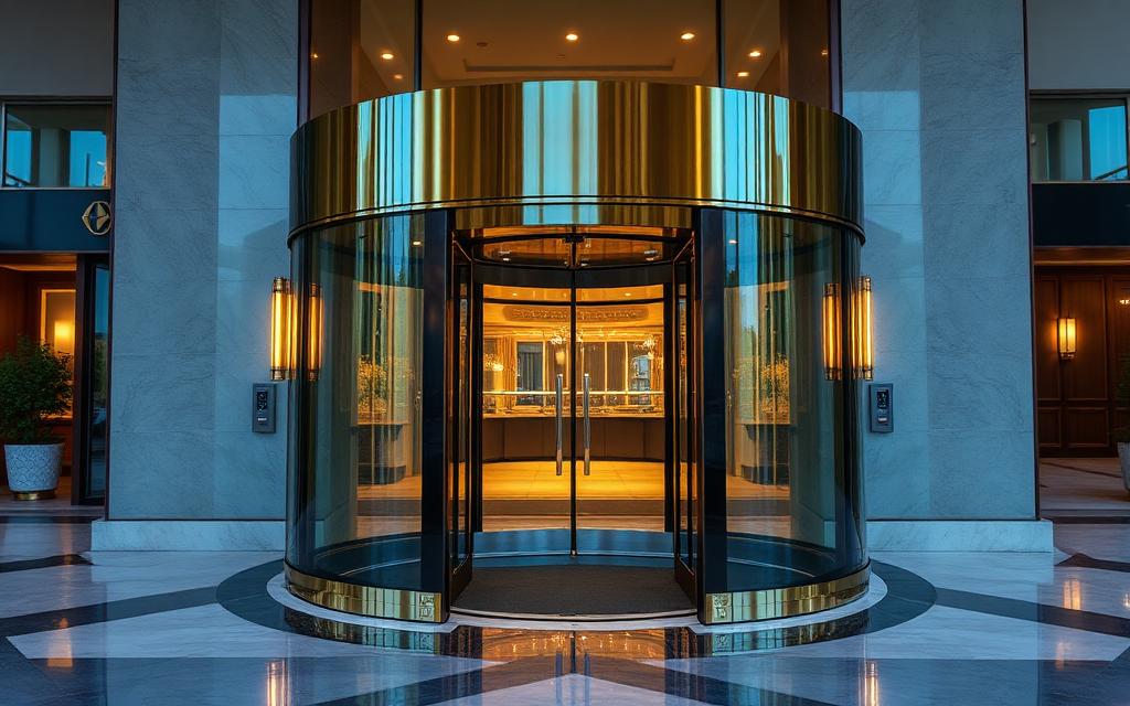 Automatic Revolving Doors installed by KTEQ Automation