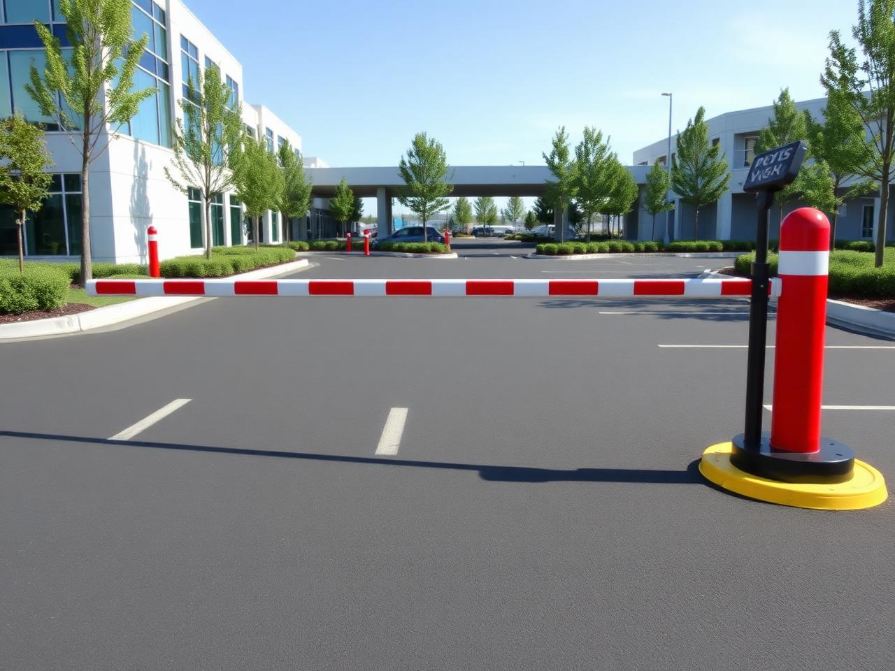 RFID boom barriers for a corporate campus